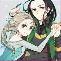 Elsa and Loki