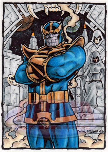 Thanos Sketch Card