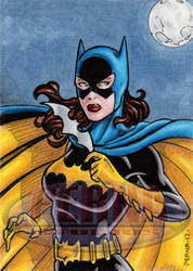 Batgirl Sketch Card
