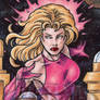 Saturn Girl Sketch Card