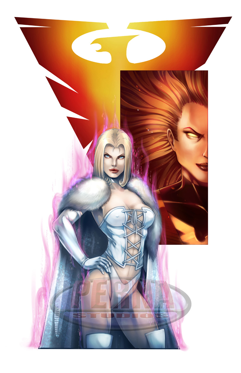 White Queen Dark Phoenix Color Print