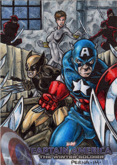 Captain America - Sketch Card 1