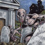 Ghoul Sketch Card - Hallowe'en