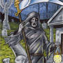 Grim Reaper Sketch Card - Hallowe'en 2