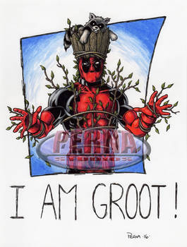 Deadpool 9 X 12 Color Art