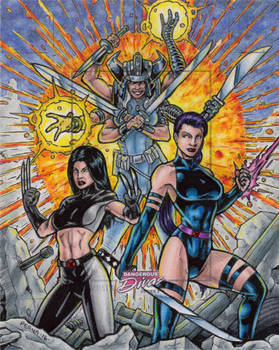 X-23, Psylocke + Spiral - Dangerous Divas 2