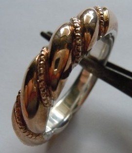 Faux twist ring.