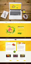Webdesign for juice producer - JuicyShock
