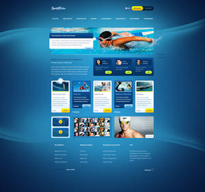 SportyWodne - web design for water sports portal