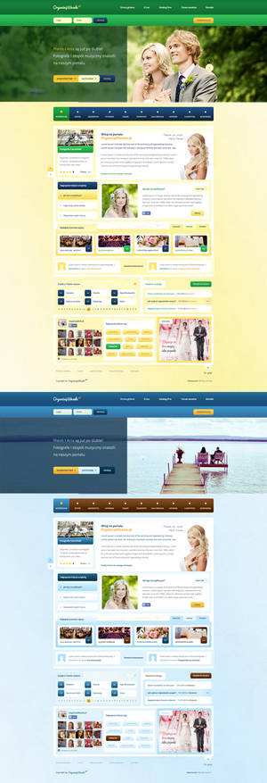 Organizuj Wesele - wedding portal web design