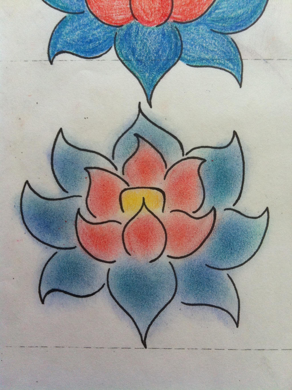 Red Blue Lotus Tattoo Project By Brigimad On Deviantart Red Blue Lotus Tattoo Project By Brigimad On Deviantart