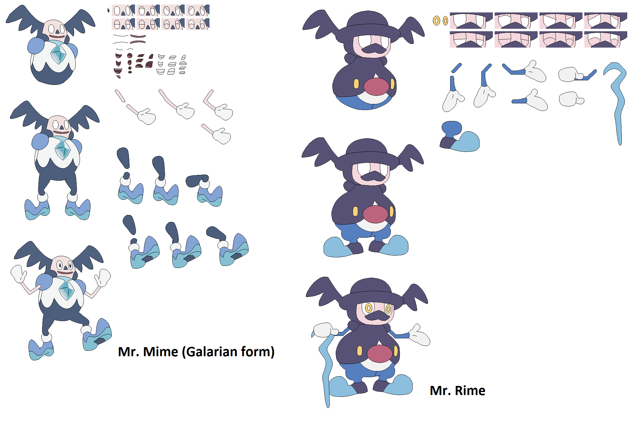 Mr Rime Model Galarian Mr. Mime and Mr. Rime character builder by AlexTheBuizel52138 ...