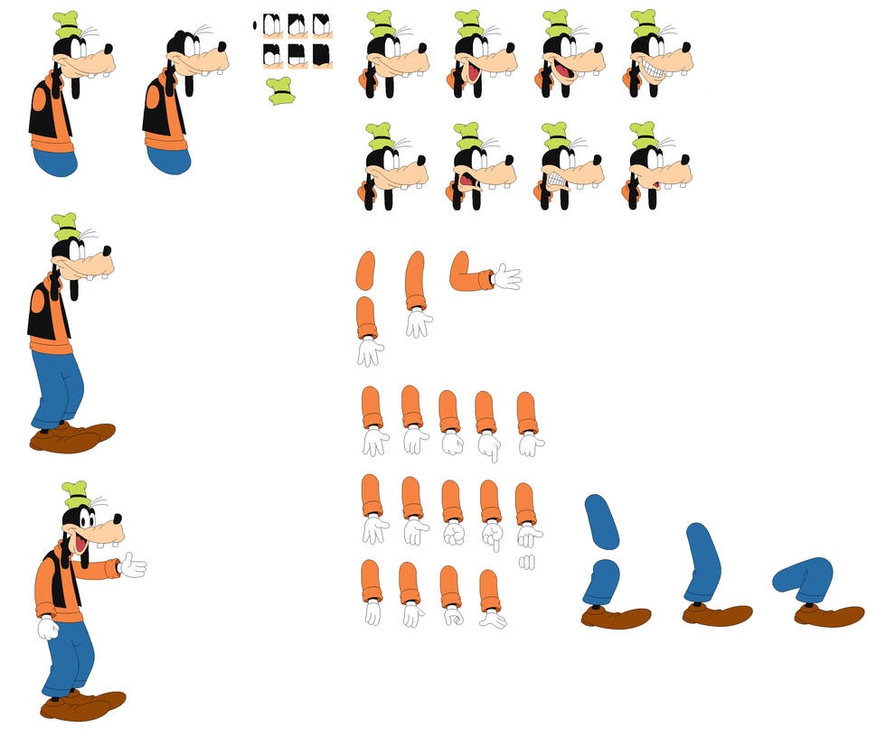 Goofy character builder by AlexTheBuizel52138 on DeviantArt