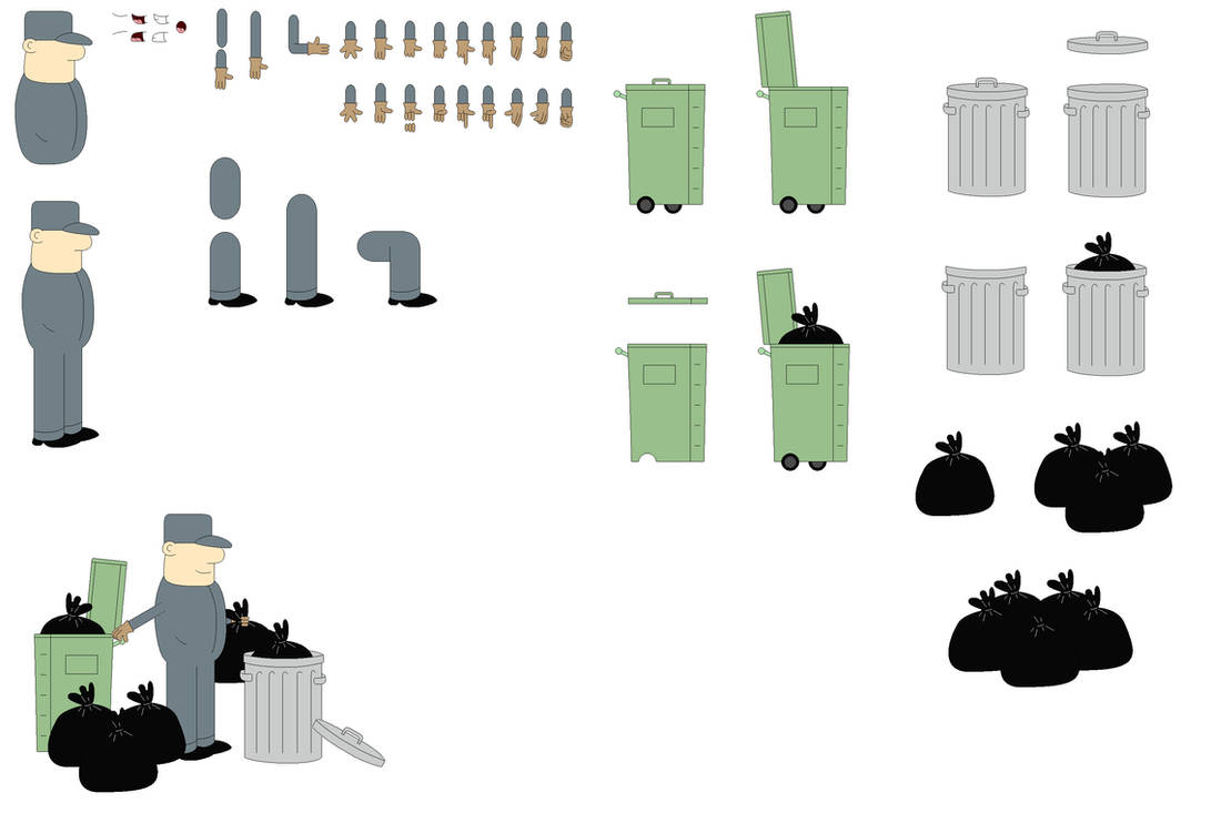 Lgarbage Character The Garbageman character builder by BlueBuizelAlex2005 on DeviantArt
