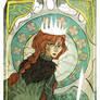 Tarot Card : Queen of Swords 