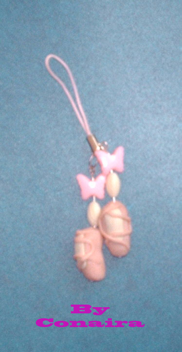 Ballet points phone strap