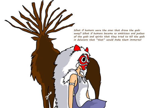 Deer God and Princess Mononoke