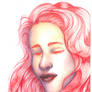 Pink portrait - Watercolour