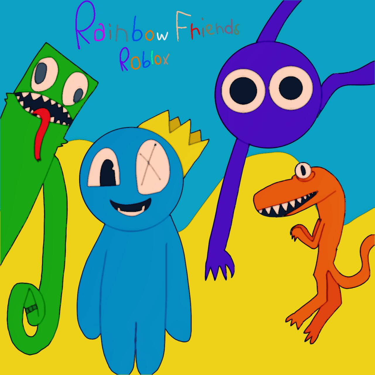 Rainbow friends roblox by Hola12345XD on DeviantArt
