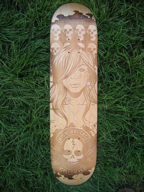 Kat Von D laser etched deck