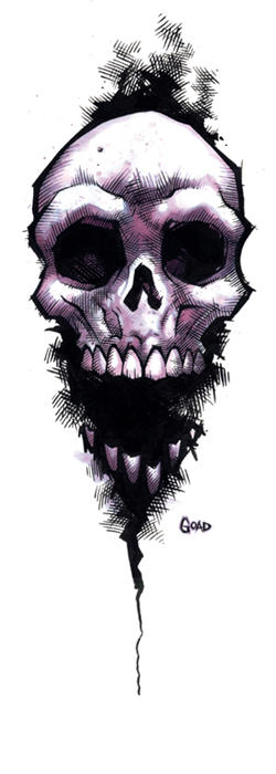 Skull brushwork