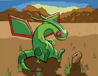 Flygon meets Diglet