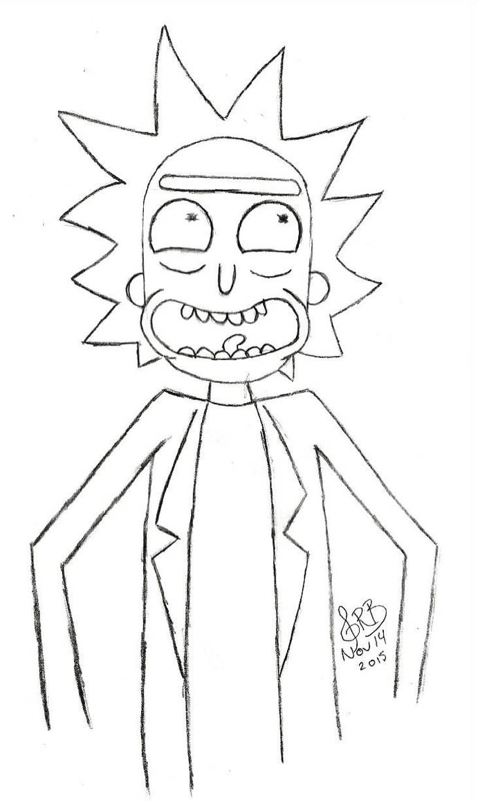 Rick Sanchez Outlined By Littleboo2002 On DeviantArt rick-sanchez-outlined-by-littleboo2002-on-deviantart