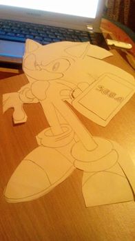 starting my drawing named* Sonic phone cell*
