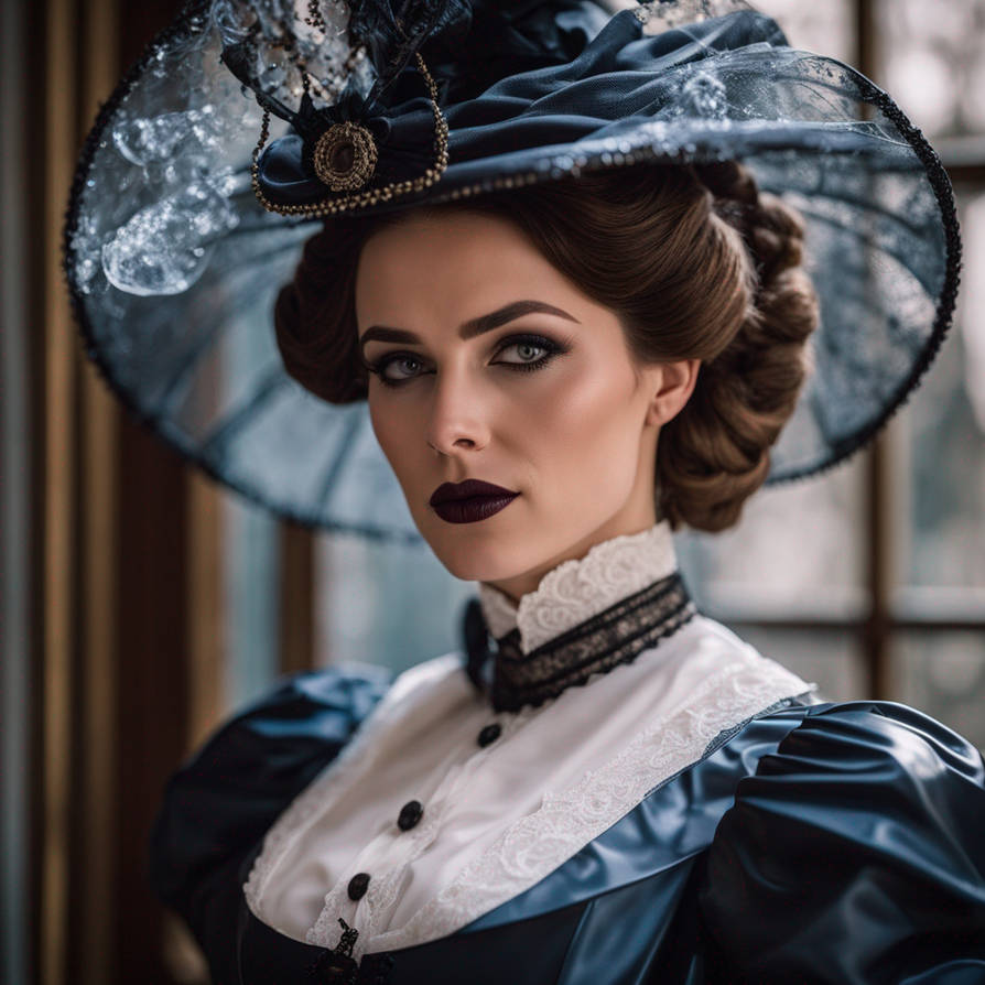 Victorian PVC Puff sleeve Governess by Mademoiselle-Juliska on DeviantArt