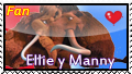 Manny and Ellie stamp