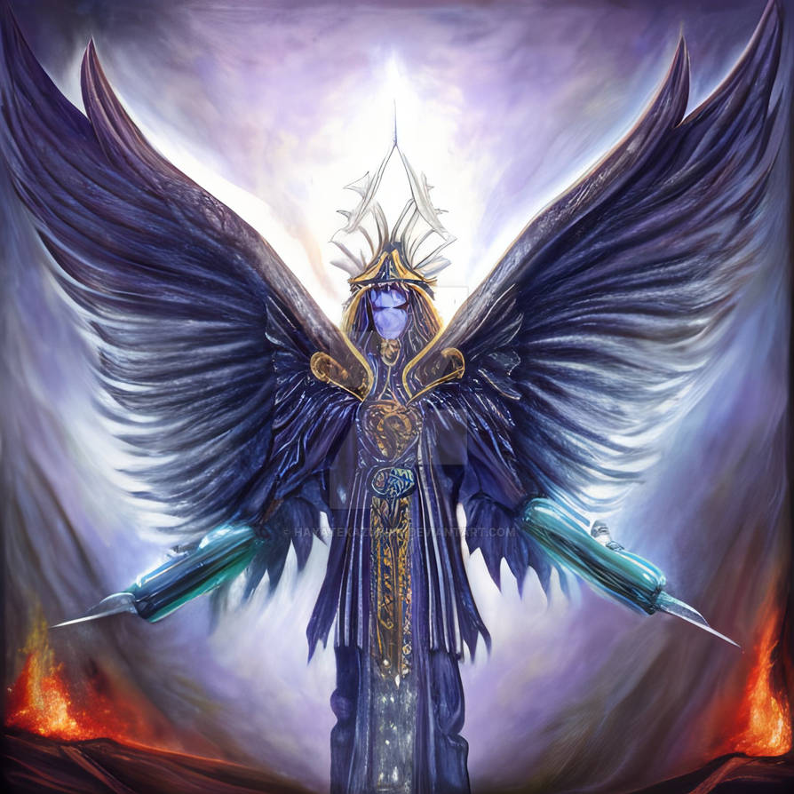 Demi God of the Blue flames - Dark Primordial Form by HayateKazuhiko on ...