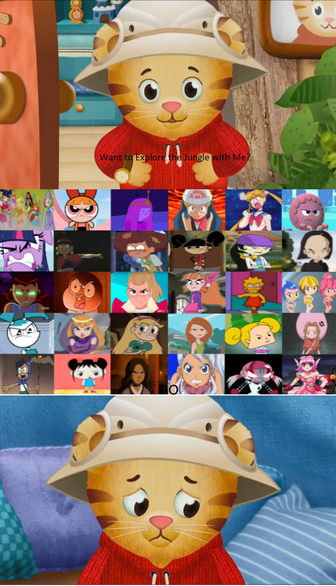 Deviantart Daniel Blank Doesn T Want To Help Daniel Tiger angry girl by julinhafidelis on ...