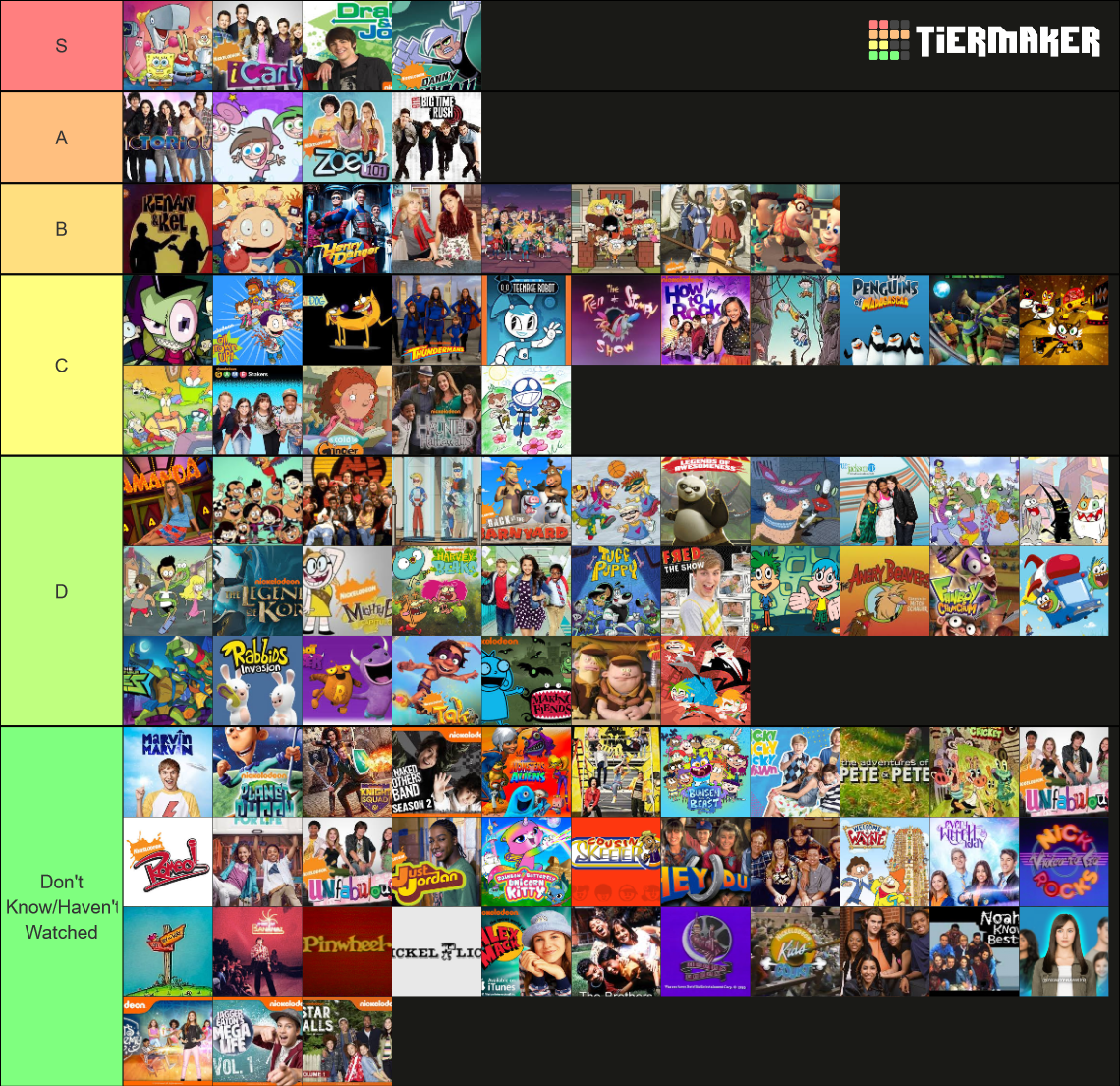 All nickelodeon deals shows