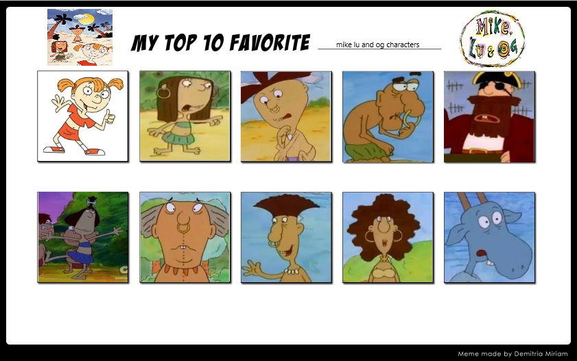 my Top 10 Favourite mike lu and og characters by julinhafidelis on ...