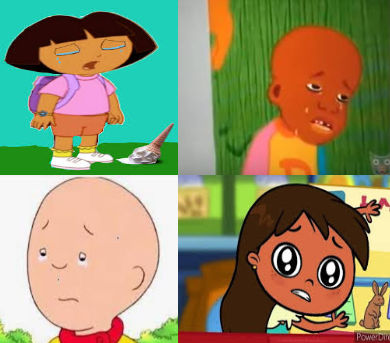 4 sad Criyng Characters Reaction Template by julinhafidelis on DeviantArt