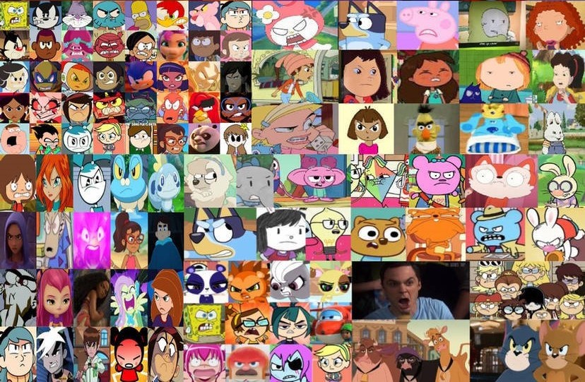 6 Angry Characters Reaction Template by julinhafidelis on DeviantArt