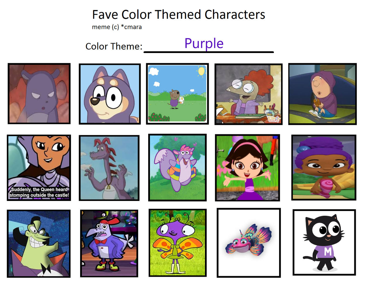 Purple Character Examples My Favorite Purple Themed Characters by julinhafidelis on DeviantArt