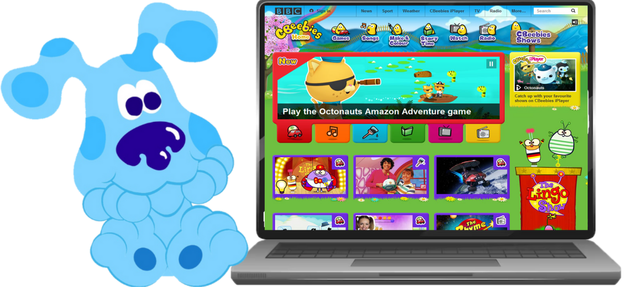 Baby Blue Plays Cbeebies Website On The Computer by julinhafidelis on ...