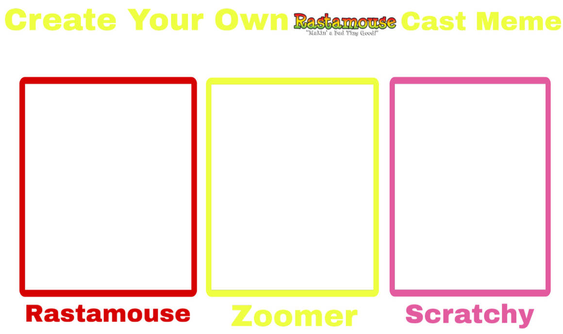 Create Your Own Rastamouse Cast Meme by julinhafidelis on DeviantArt