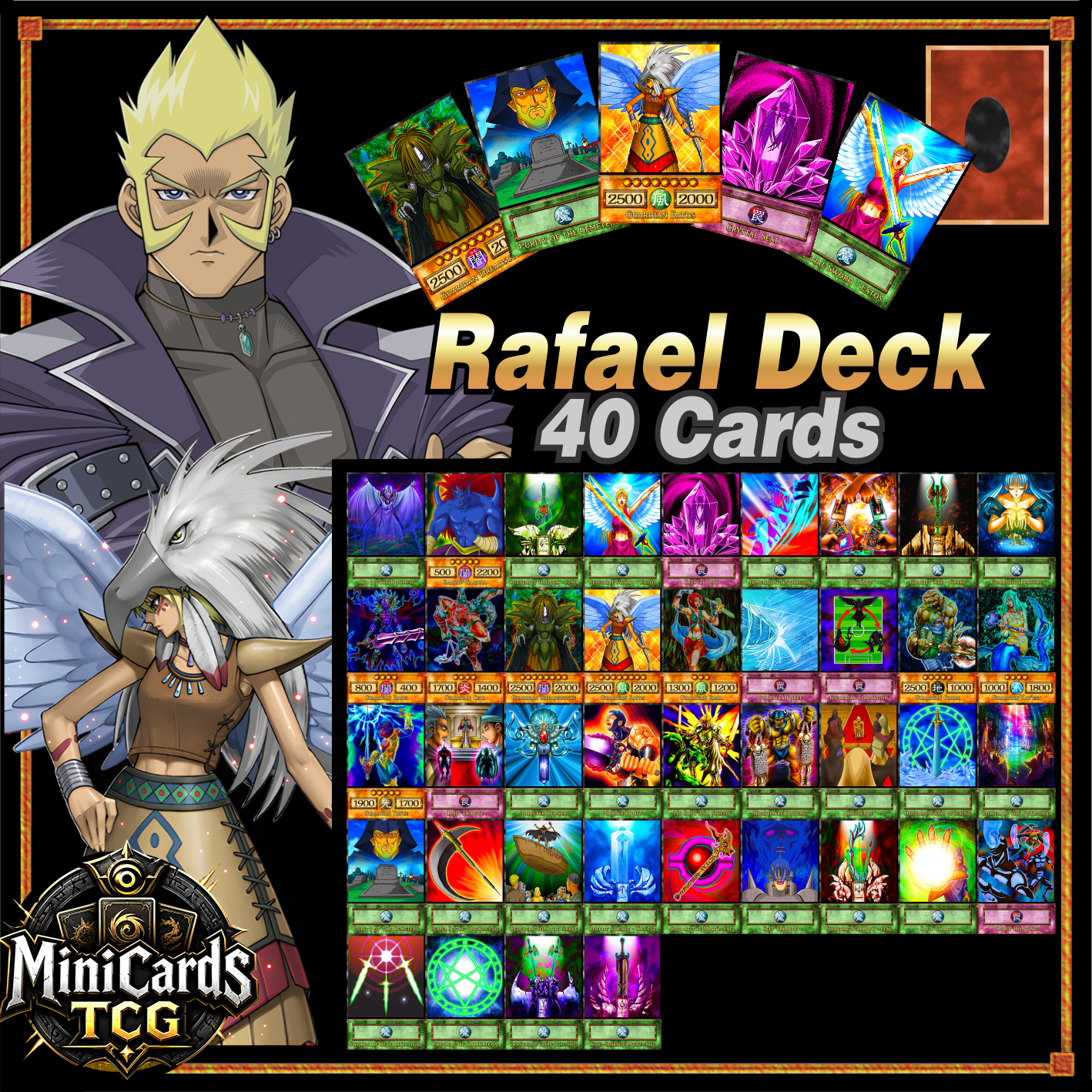 yugioh rafael anime deck Rafael's is comming!!! Eatos will be summoned!!! #4kids #orica #yugioh #ygo #duelmonsters #rafael #guardian #eatos #orichalcos | Gaia OriCards Upgraded Rafael Guardian Deck!