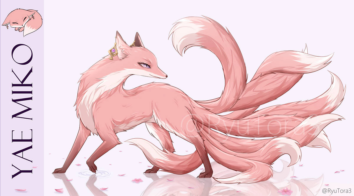 Yae Miko Fox Form by RyuTora3 on DeviantArt