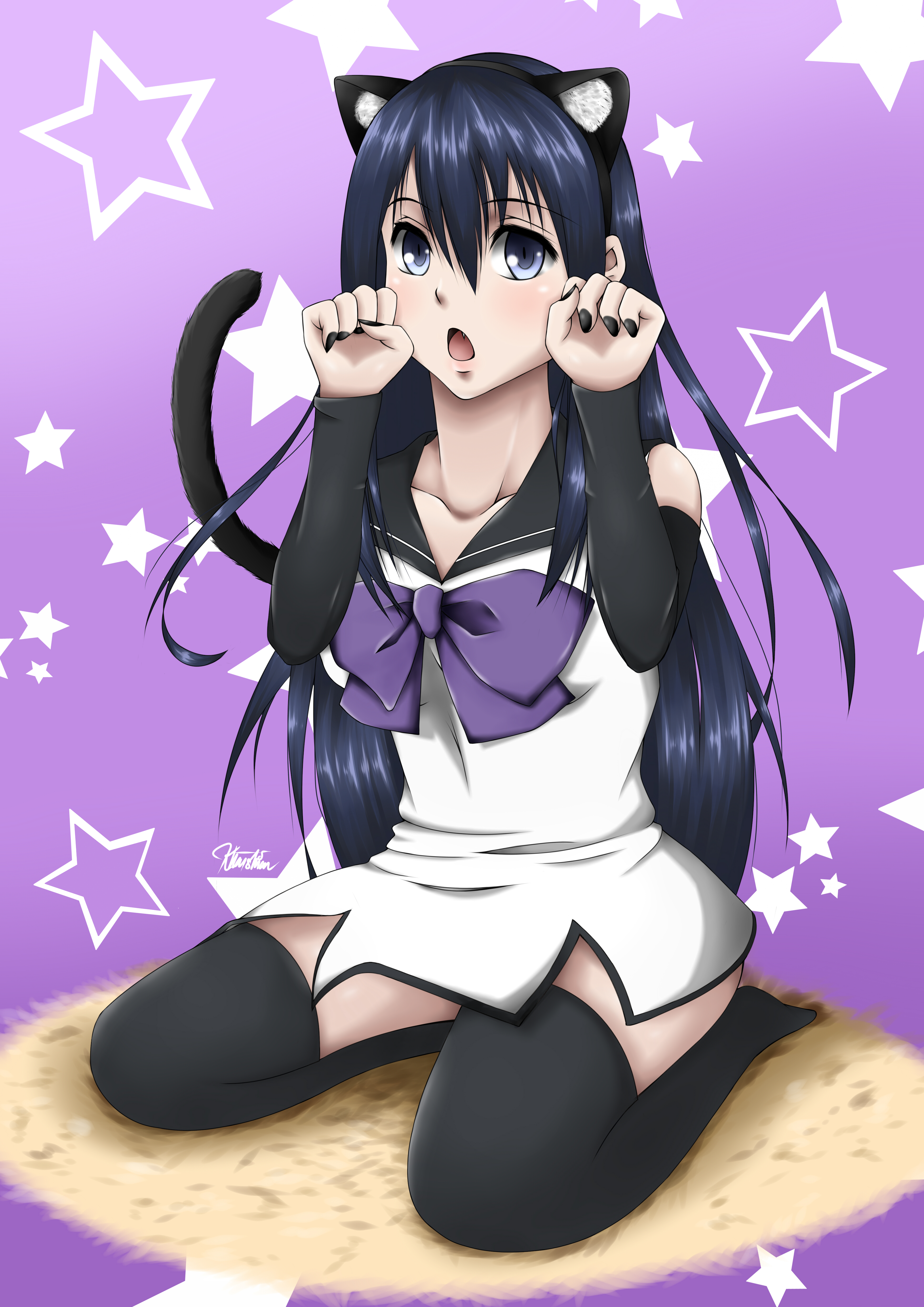 Gokukoku no Brynhildr Charapeta Neko/Kana S (Anime Toy