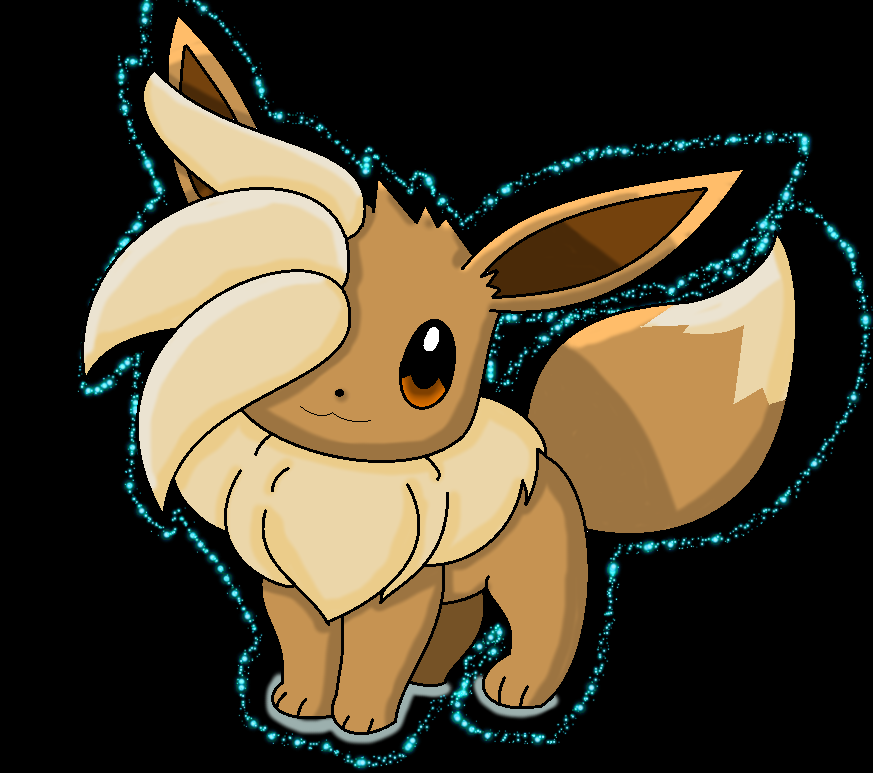 Random Eevee Recolour With Blue Sparks