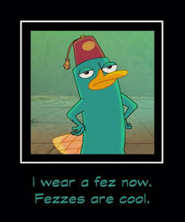 Perry with a fez
