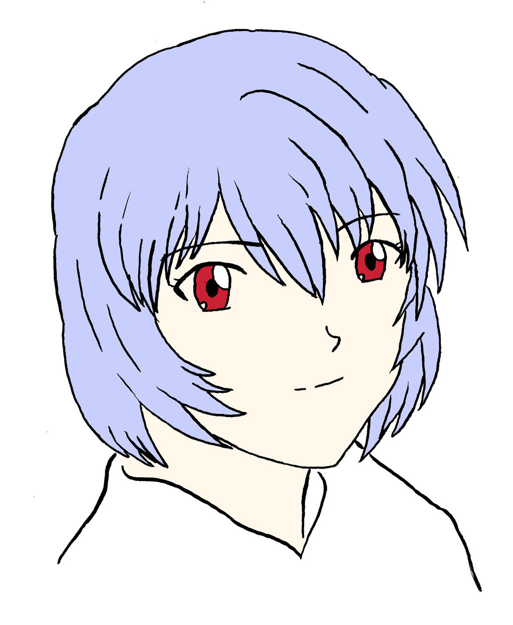 Rei Ayanami colored by BrentNewhall