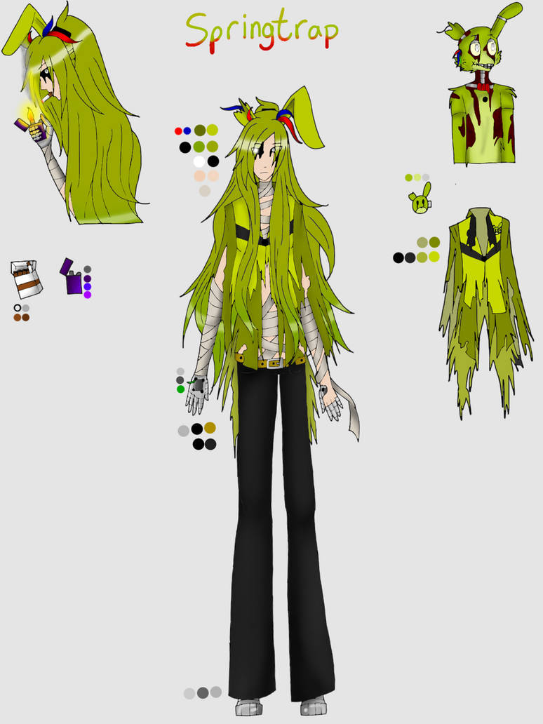 springtrap design by SonaGalaxyCreation on DeviantArt
