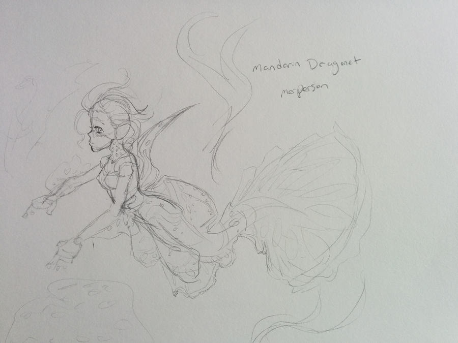 Mandarin Dragonet Merperson