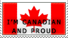 I'm Canadian and proud stamp