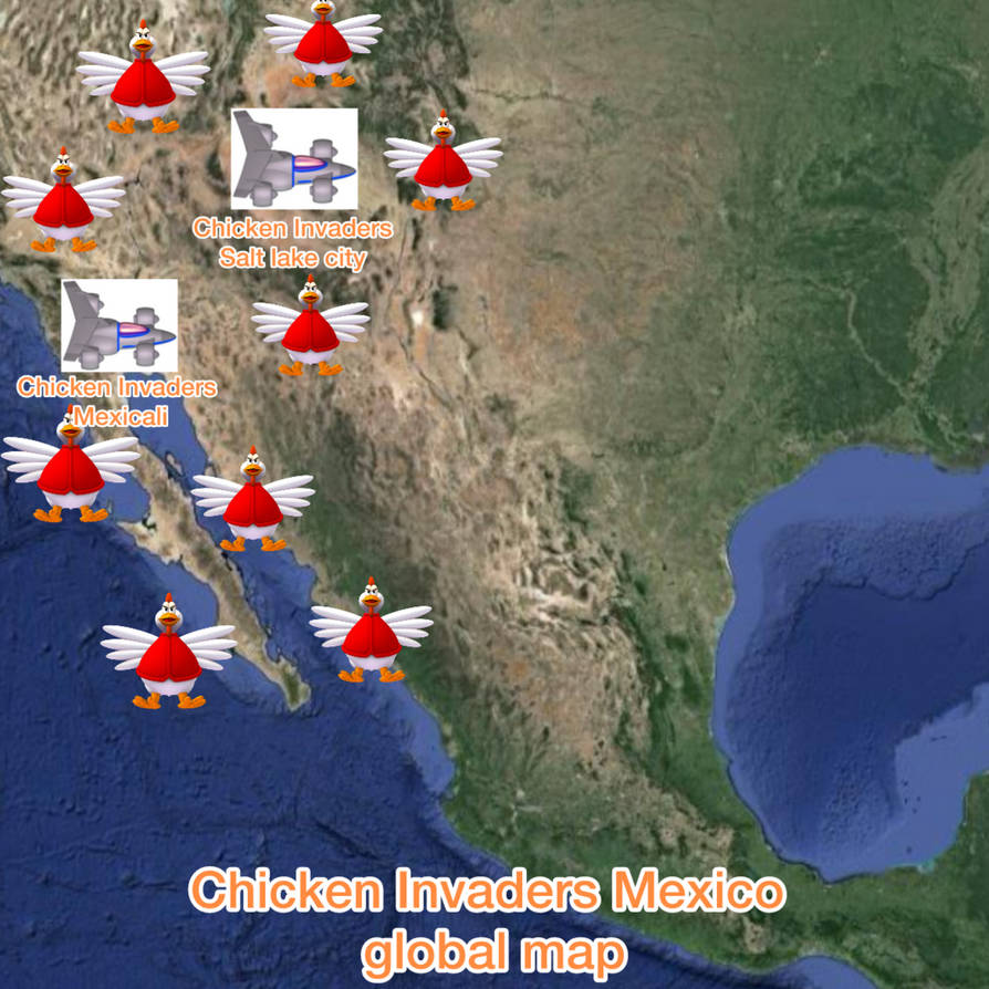 Chicken Invaders Mexico global map by happygameworld on DeviantArt