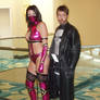 Katana and Punisher Cosplayers